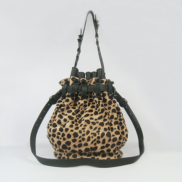 Alexander Wang Diego Buckle Shoulder Bag broze Leopard
