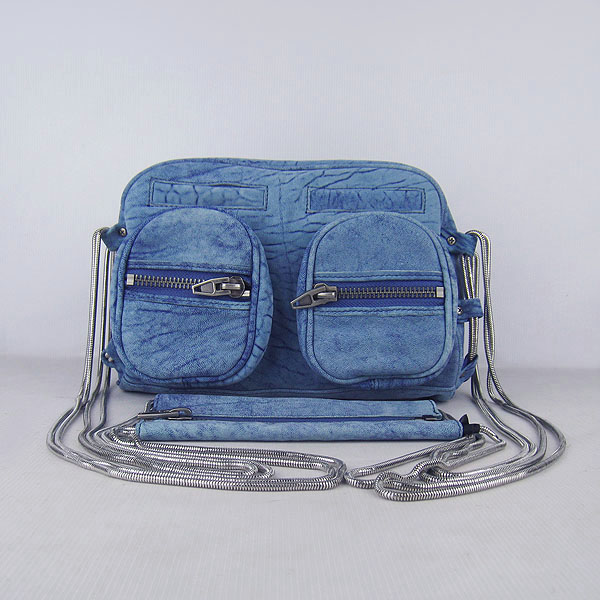 Alexander Wang Brenda Zip Chain Bag Blue