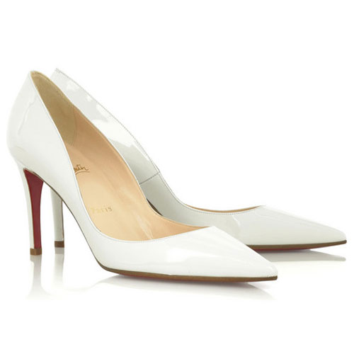 Christian Louboutin New Decoltissimo 85 pointed pumps white