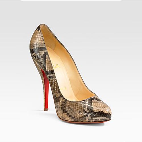 Christian Louboutin Python Pumps