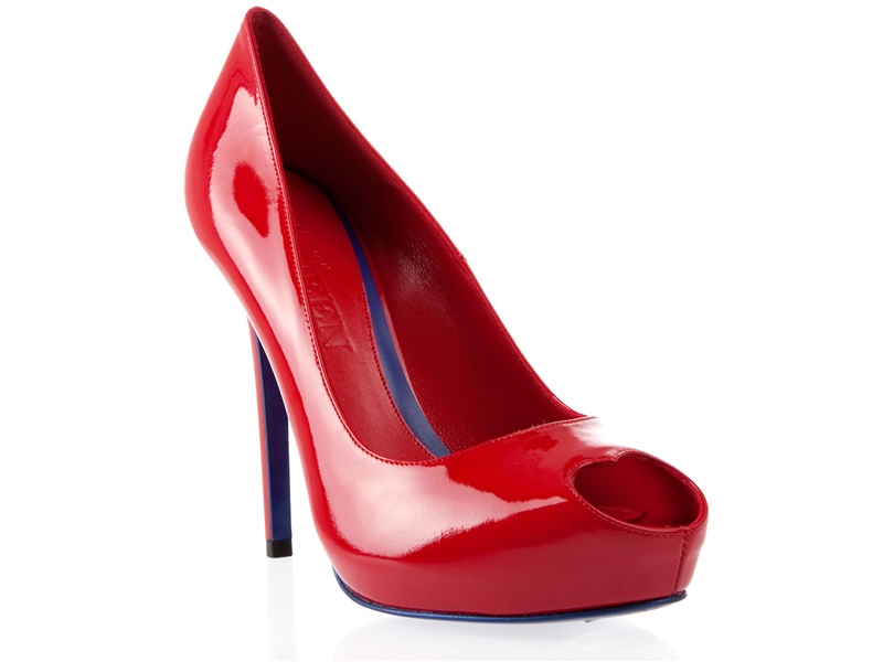 Alexander Mcqueen Red Patent Leather Pumps