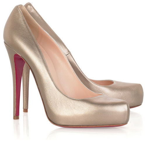 Christian Louboutin Rolando Hidden-Platform Pump Bronze