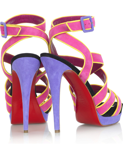 Christian Louboutin Straratata 140 suede sandals