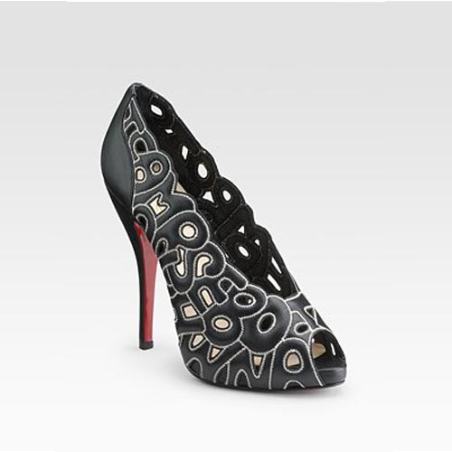 Christian Louboutin Tell Me Peep-Toe Pumps